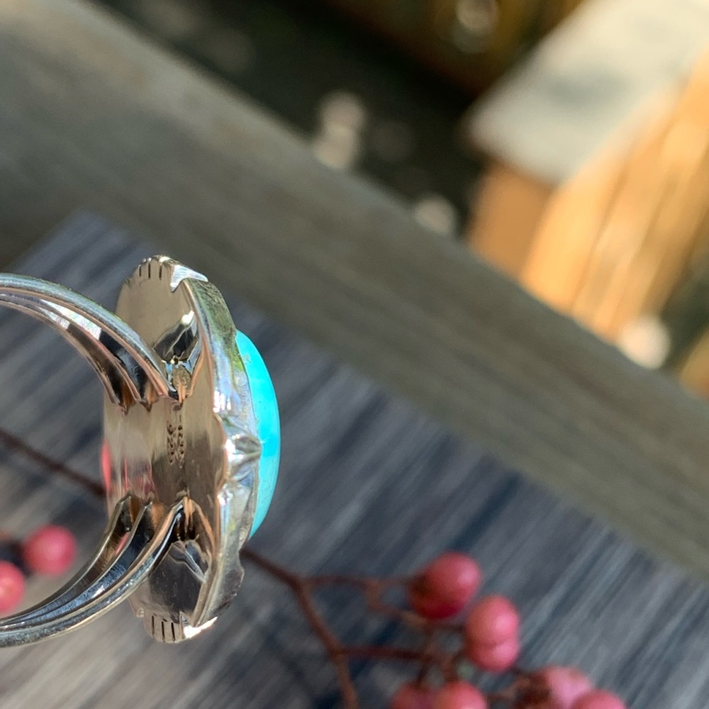 Native American Navajo Turquoise Ring - Picture 11 of 11
